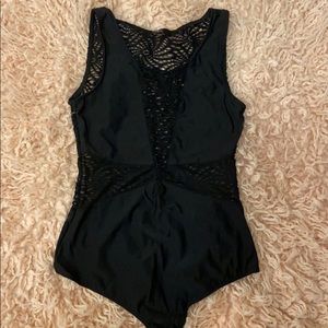 Angl Black Lace Body Suit